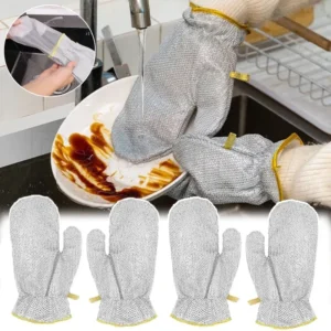 Waterproof Steel Wire Dishwashing Gloves ( ২ জোড়া )